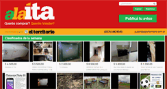 Desktop Screenshot of clasificados.elterritorio.com.ar