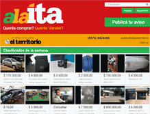 Tablet Screenshot of clasificados.elterritorio.com.ar